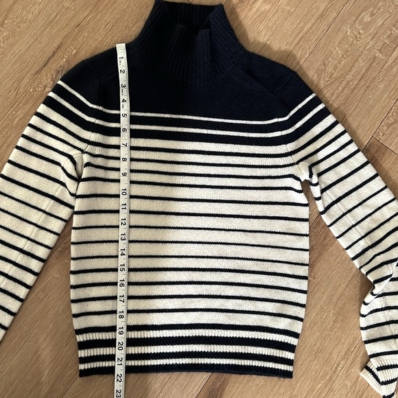 NWT - rag & bone Pierce Stripe Cashmere Turtleneck Sweater size Smalll - Picture 6 of 9